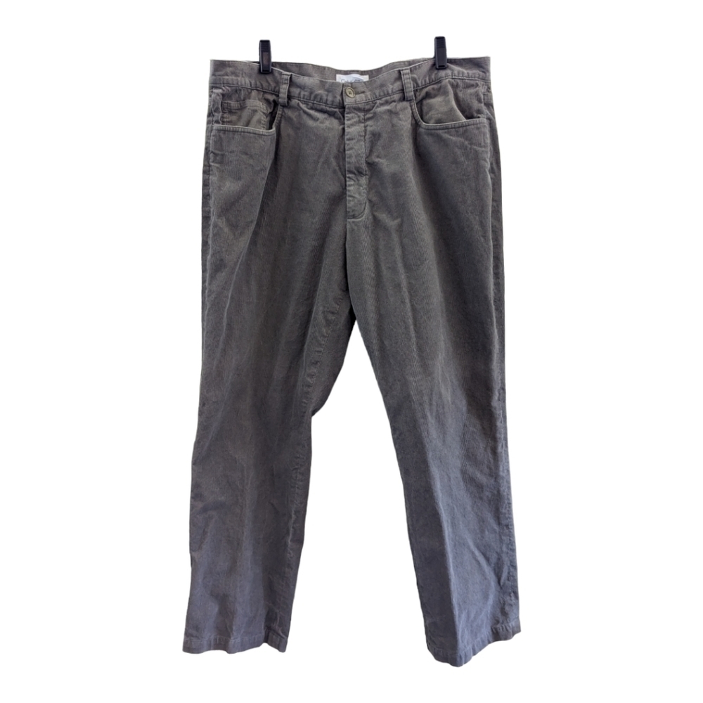 CALVIN Klein Jeans Mens Flat Front Corduroy Pants 5-Pocket Olive sz 40X32 - Picture 4 of 5